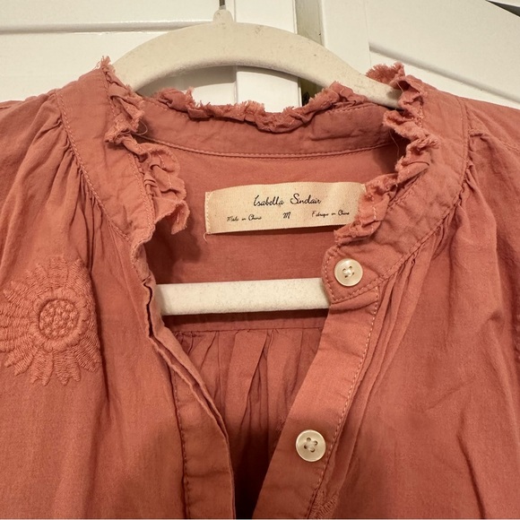 Anthropologie pink Peasant Blouse - Picture 3 of 9